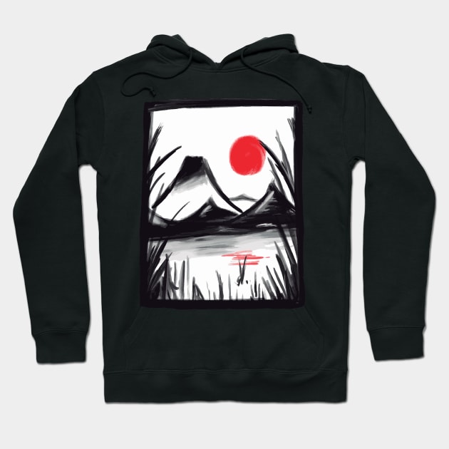 Tranquil Zen Sunrise Hoodie by Life2LiveDesign